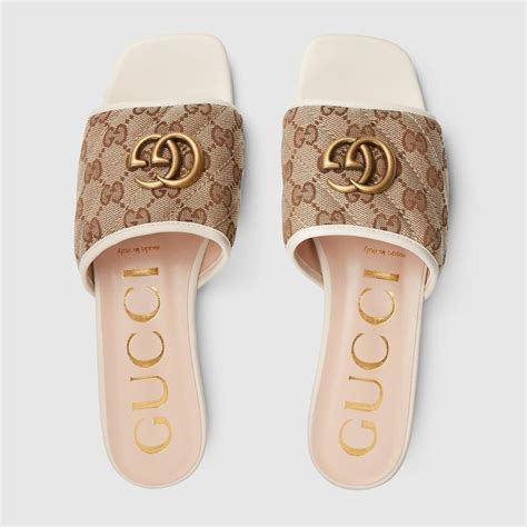 gucci slides with gold|Gucci slides women's.